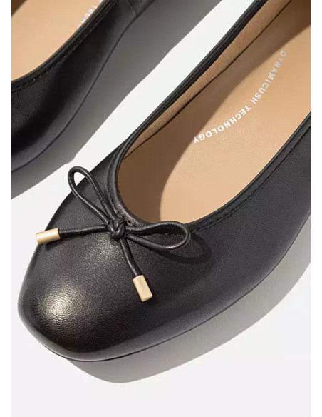 FITFLOP BAILARINA SOFT LEATHER BLACK