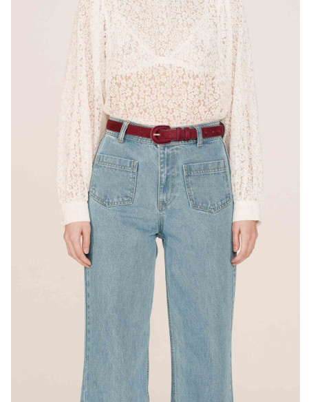 GRACE&MILA CINTURON SCOTLAND BURDEOS