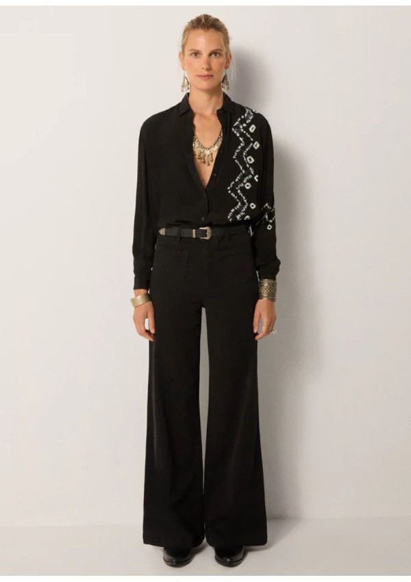 MAISON HOTEL PANTALON GIULETTA NEGRO