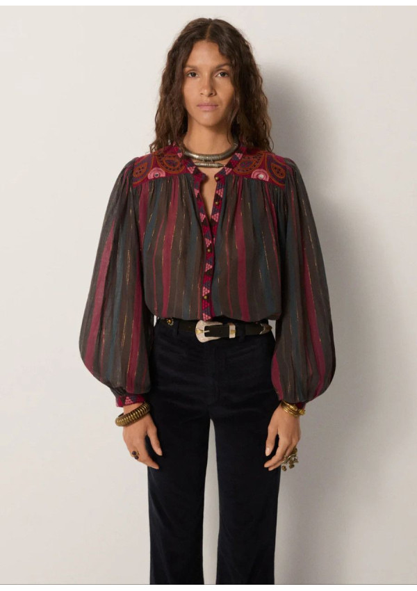MAISON HOTEL BLUSA MEERA BURGUNDY