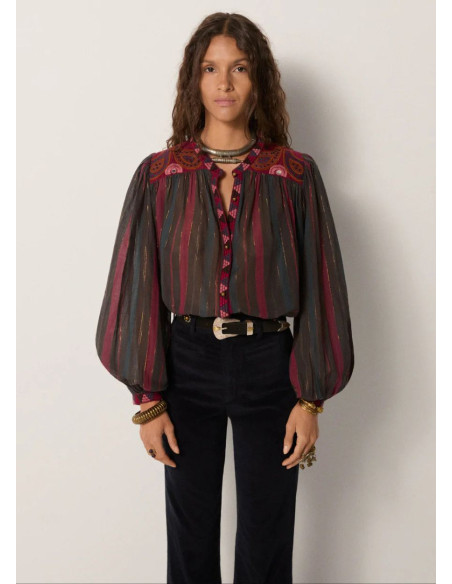 MAISON HOTEL BLUSA MEERA BURGUNDY