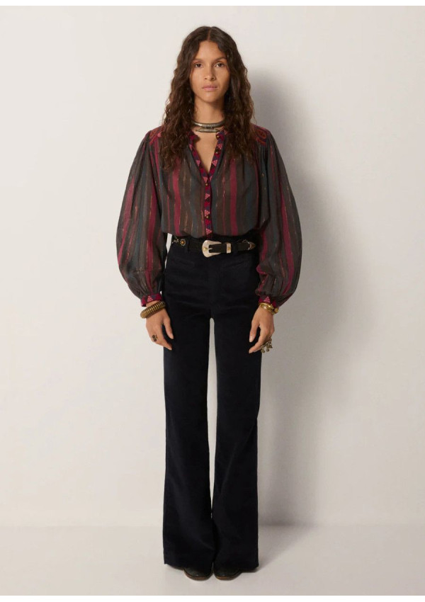 MAISON HOTEL BLUSA MEERA BURGUNDY