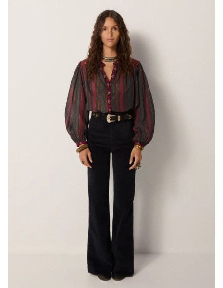 MAISON HOTEL BLUSA MEERA BURGUNDY