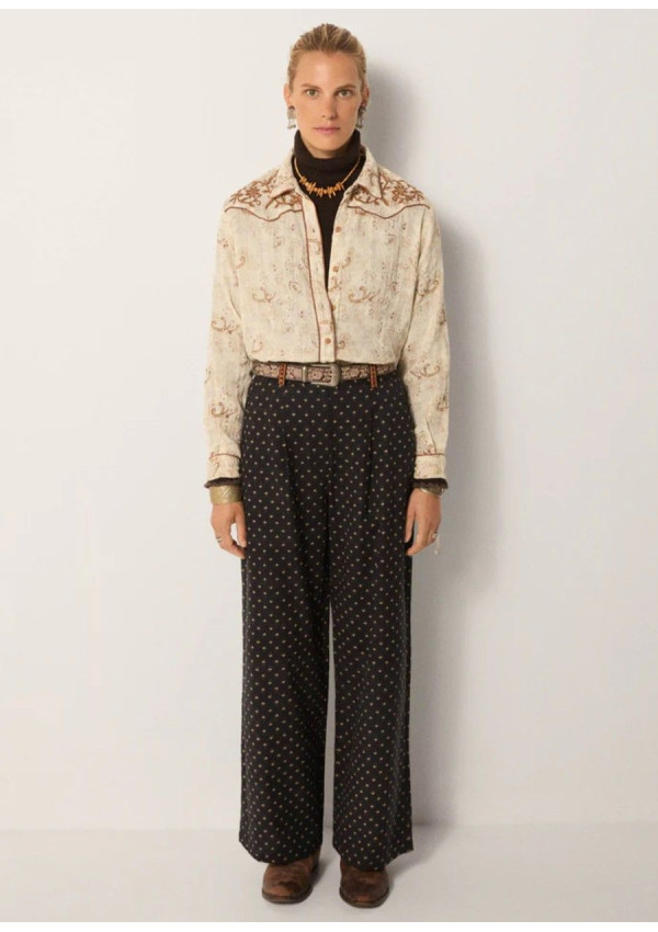 MAISON HOTEL PANTALON DIEGA BLACK COFFEE