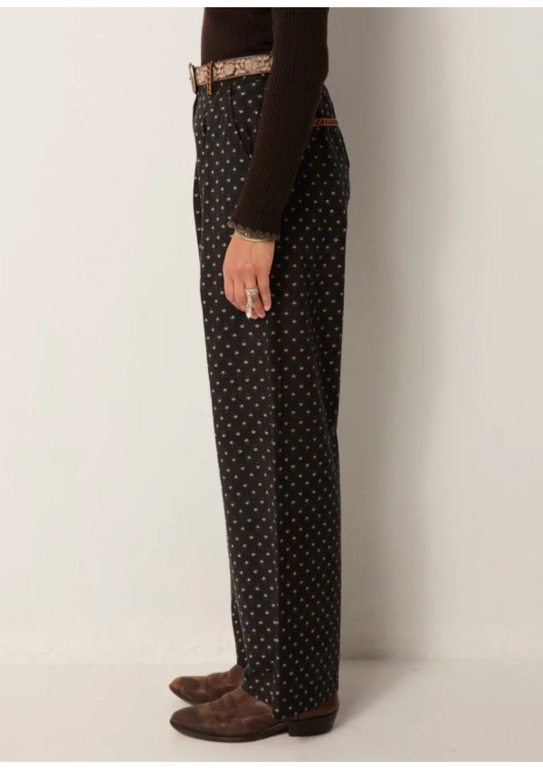 MAISON HOTEL PANTALON DIEGA BLACK COFFEE