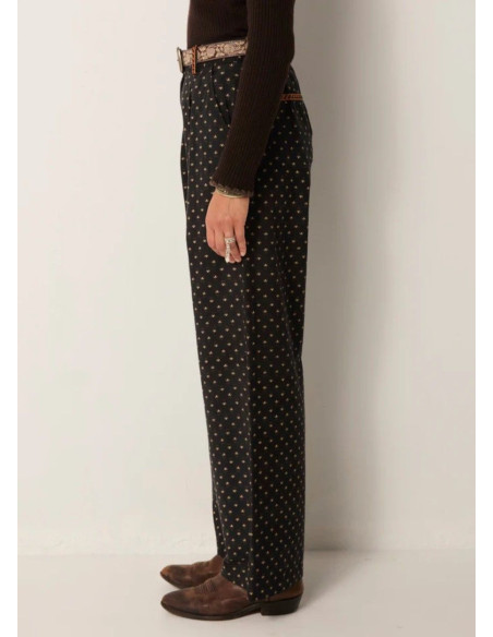 MAISON HOTEL PANTALON DIEGA BLACK COFFEE