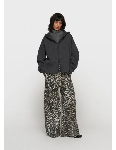 10DAYS PANTALON WIDE LEG LEOPARDO