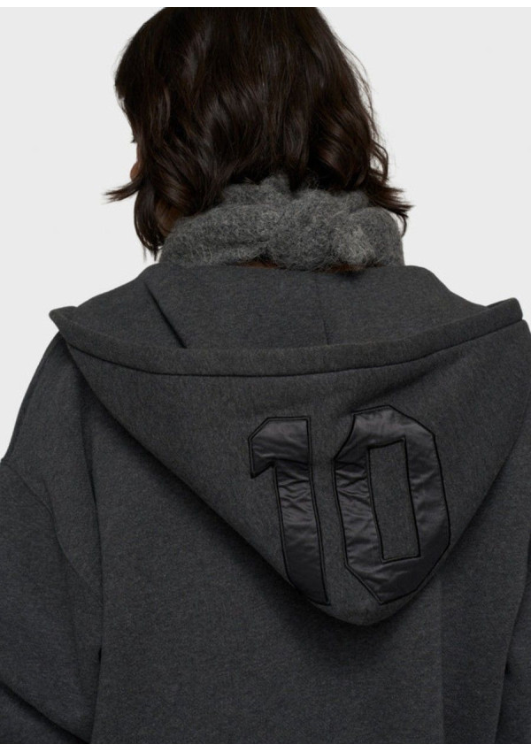 10DAYS SUDADERA HOODIE GRIS