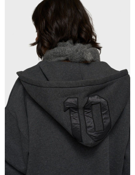 10DAYS SUDADERA HOODIE GRIS