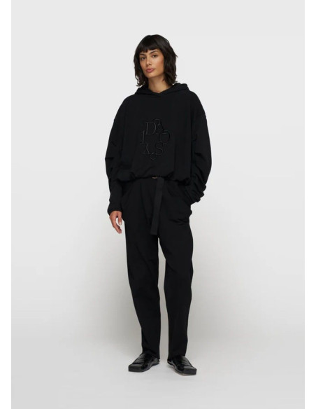 10DAYS HOODIE PLEATED BALLOON BLACK 10DAYS HOODIE PLEATED BALLOON BLACK