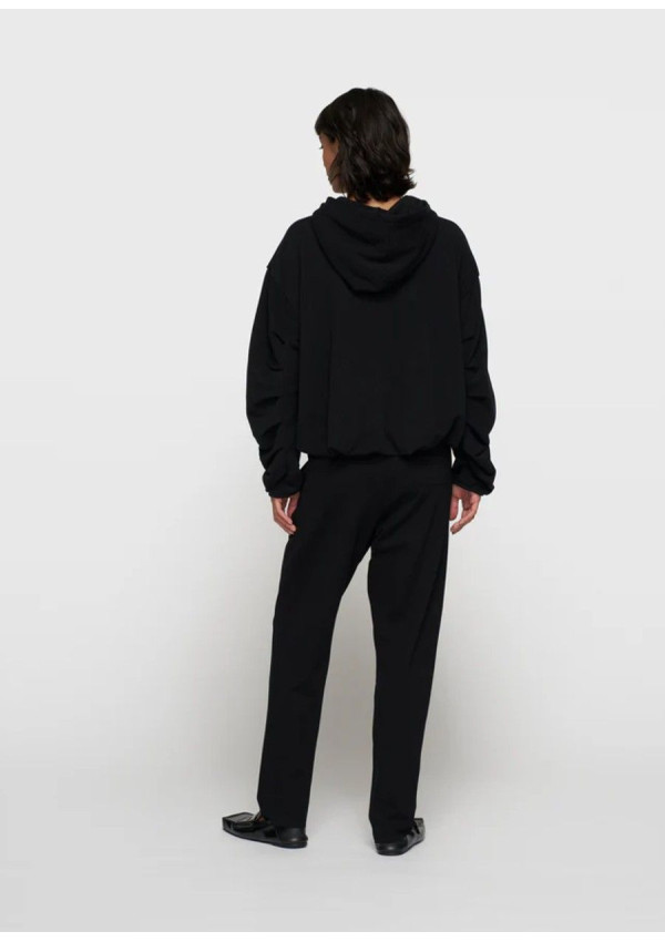 10DAYS HOODIE PLEATED BALLOON BLACK 10DAYS HOODIE PLEATED BALLOON BLACK