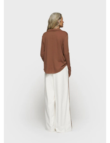 10DAYS WIDE PANTS TAPE ECRU