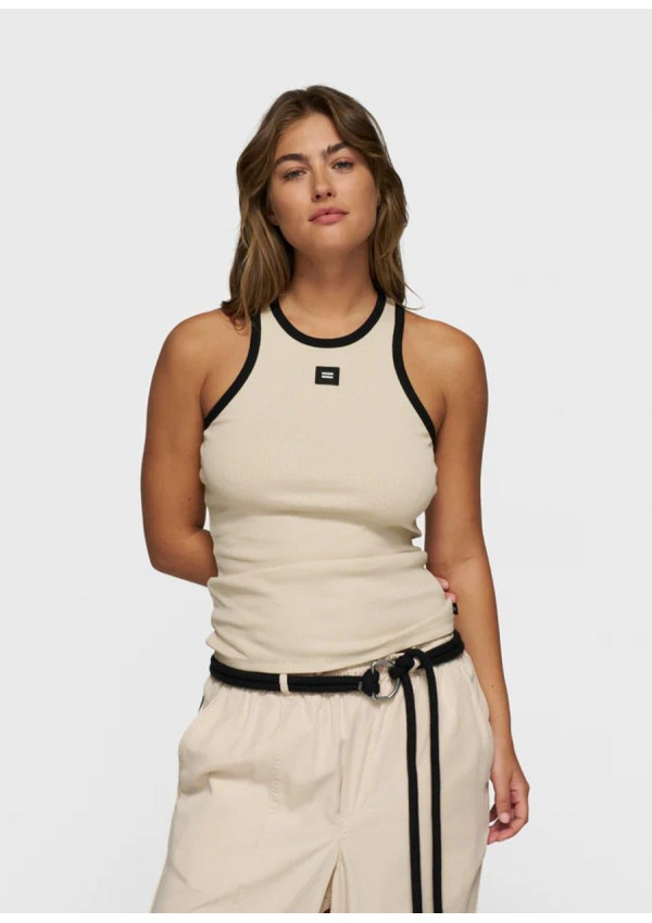10DAYS TANK TOP RIB BEIGE