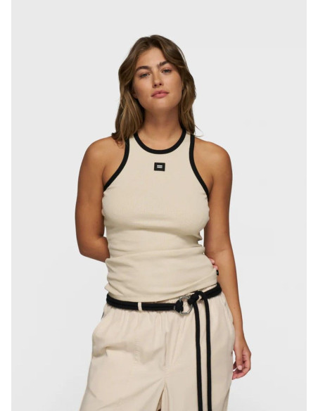 10DAYS TANK TOP RIB BEIGE 10DAYS TANK TOP RIB BEIGE