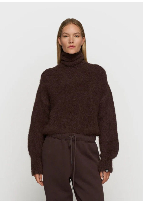 10DAYS  SWETER TURTLENECK DEEP WINE