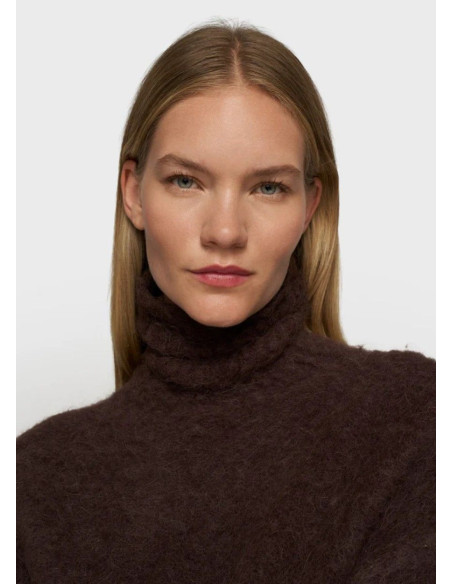 10DAYS  SWETER TURTLENECK DEEP WINE