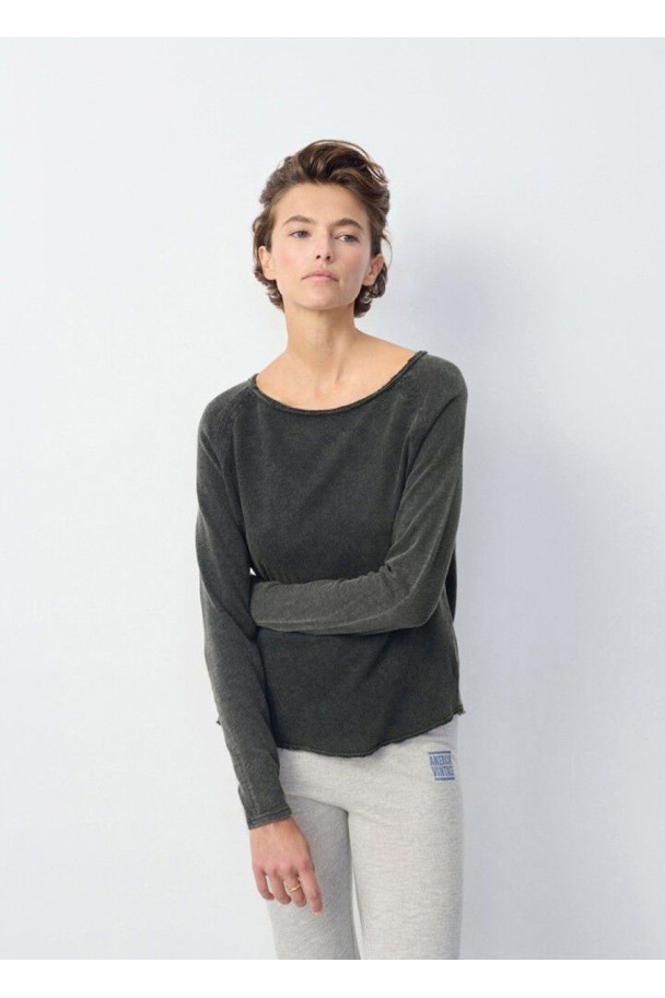 AMERICAN VINTAGE CAMISETA SONOMA ML NEGRA