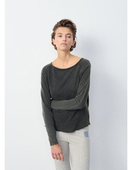 AMERICAN VINTAGE CAMISETA SONOMA ML NEGRA