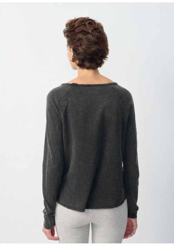 AMERICAN VINTAGE CAMISETA SONOMA ML NEGRA