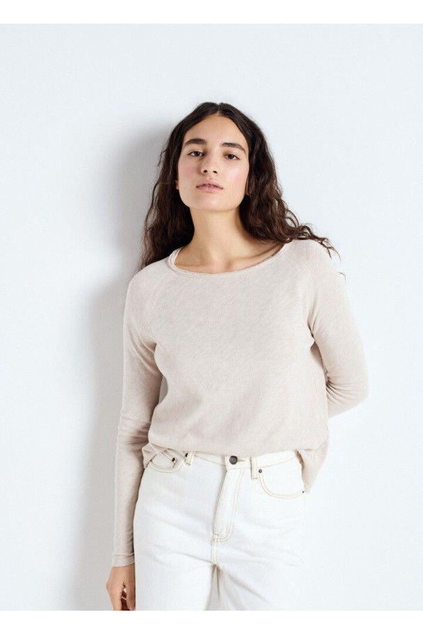 AMERICAN VINTAGE CAMISETA SONOMA ML BEIGE