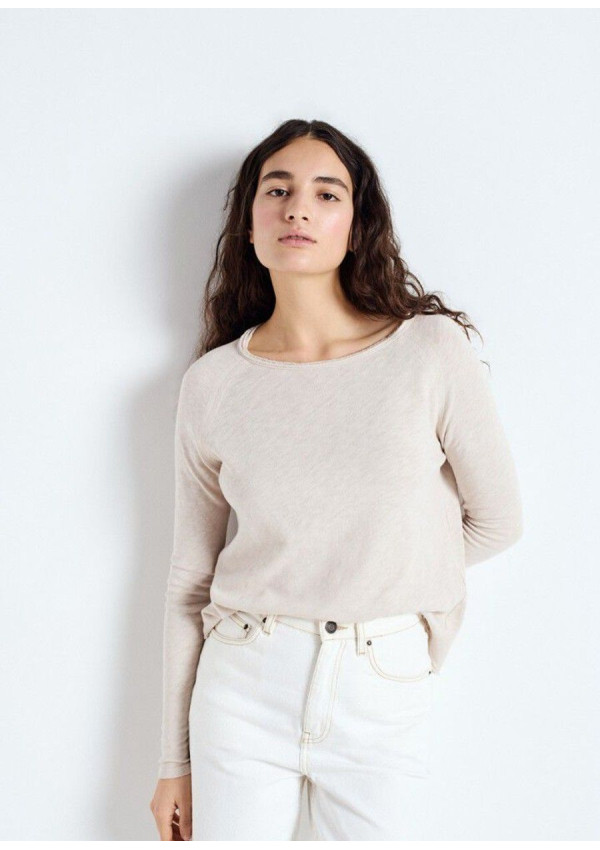 AMERICAN VINTAGE CAMISETA SONOMA ML BEIGE AMERICAN VINTAGE CAMISETA SONOMA ML BEIGE