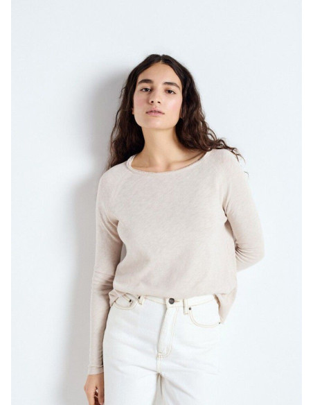 AMERICAN VINTAGE CAMISETA SONOMA ML BEIGE AMERICAN VINTAGE CAMISETA SONOMA ML BEIGE