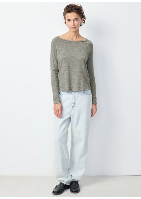 AMERICAN VINTAGE CAMISETA SONOMA ML GRIS