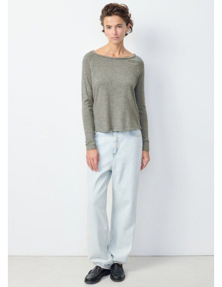 AMERICAN VINTAGE CAMISETA SONOMA ML GRIS