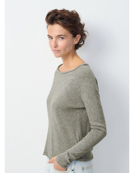 AMERICAN VINTAGE CAMISETA SONOMA ML GRIS