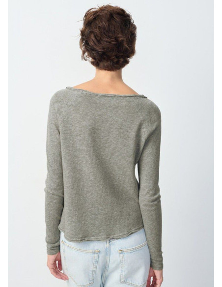 AMERICAN VINTAGE CAMISETA SONOMA ML GRIS