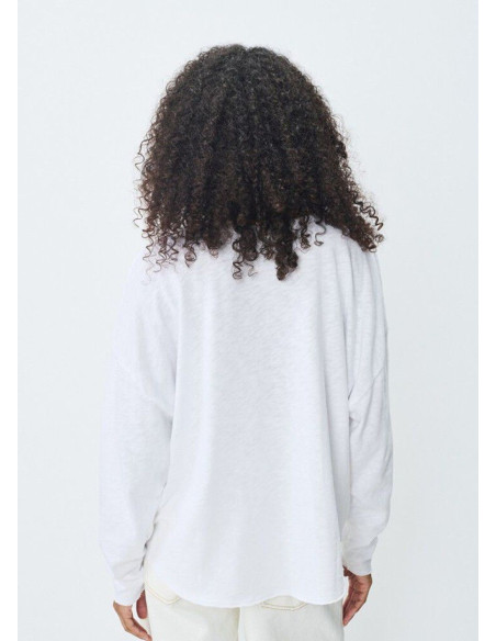 AMERICAN VINTAGE CAMISETA SONOMA PICO ML BLANCA