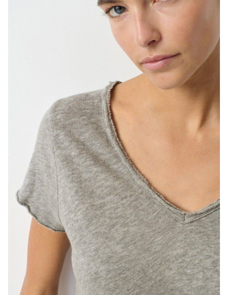 AMERICAN VINTAGE CAMISETA SONOMA PICO MC GRIS AMERICAN VINTAGE CAMISETA SONOMA PICO MC GRIS