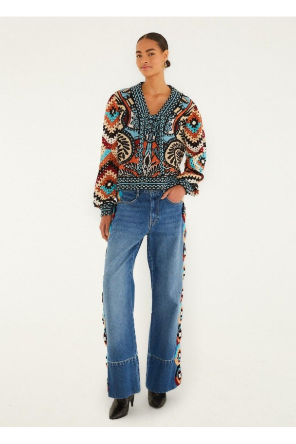 FARM RIO JEANS CROCHET