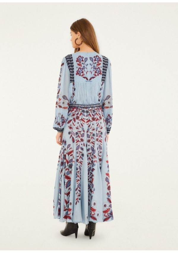 FARM RIO FALDA MAXI MARCELLE AZUL FARM RIO FALDA MAXI MARCELLE AZUL