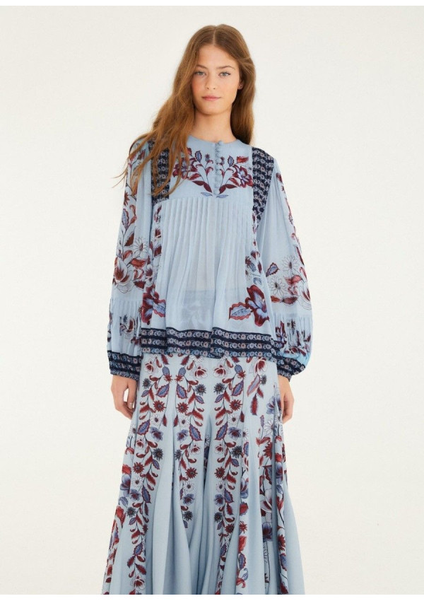 FARM RIO FALDA MAXI MARCELLE AZUL FARM RIO FALDA MAXI MARCELLE AZUL