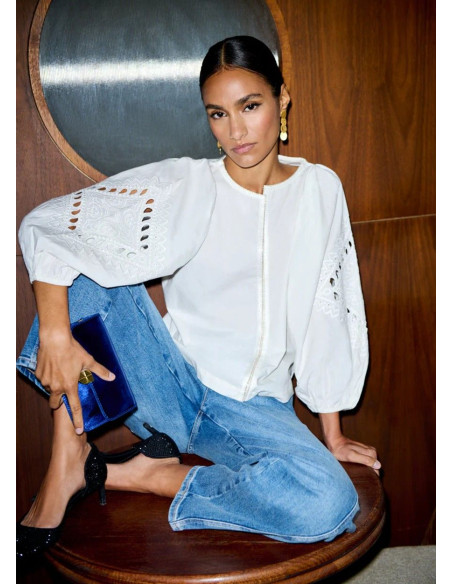 BY-BAR BLUSA RAE BLANCA