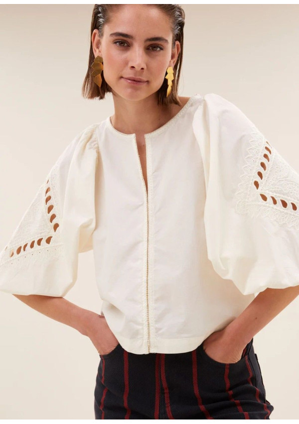 BY-BAR BLUSA RAE BLANCA