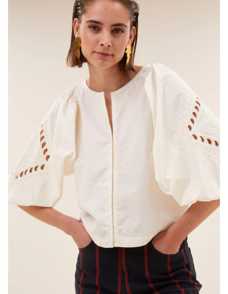BY-BAR BLUSA RAE BLANCA