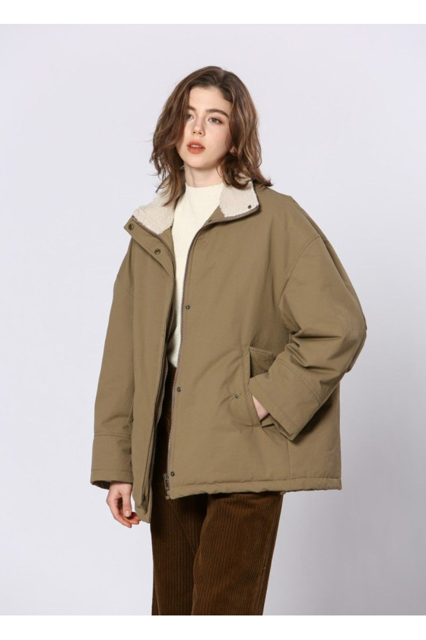 SEE U SOON CHAQUETON KAKI BORREGO