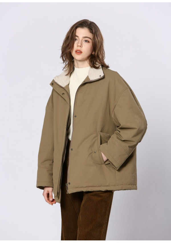 SEE U SOON CHAQUETON KAKI BORREGO