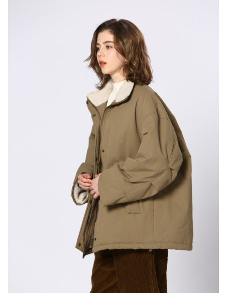 SEE U SOON CHAQUETON KAKI BORREGO