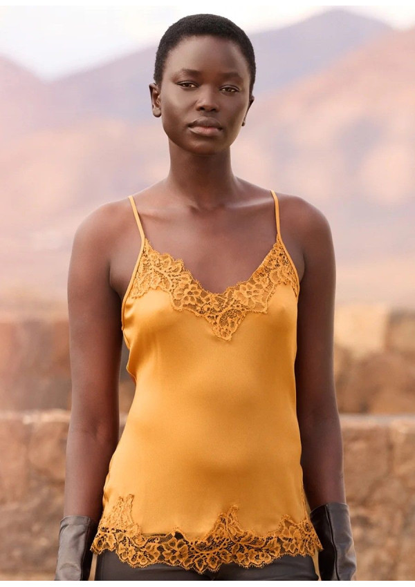 MES DEMOISELLES TOP BLAVIA OCRE