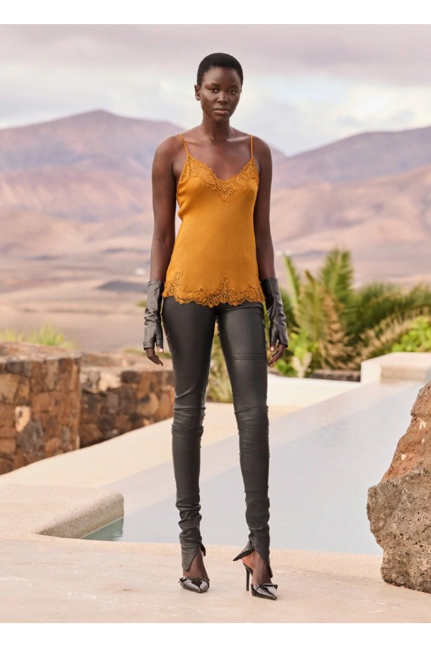 MES DEMOISELLES TOP BLAVIA OCRE