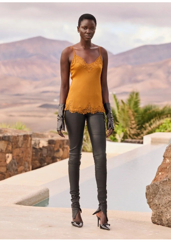 MES DEMOISELLES TOP BLAVIA OCRE