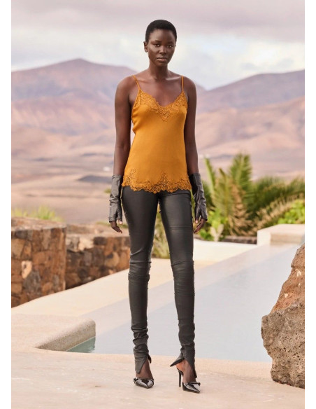 MES DEMOISELLES TOP BLAVIA OCRE