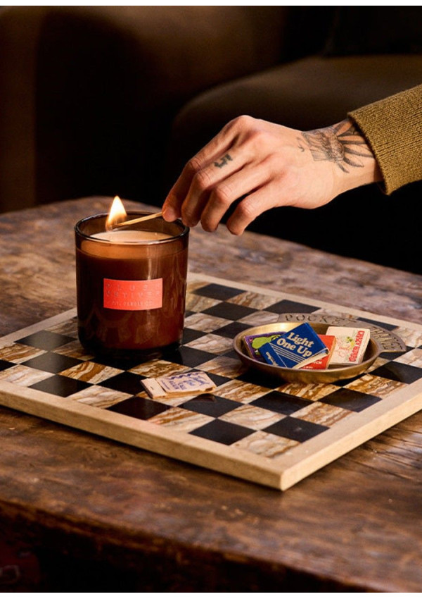 P.F CANDLE VELA PLUSH VETIVER