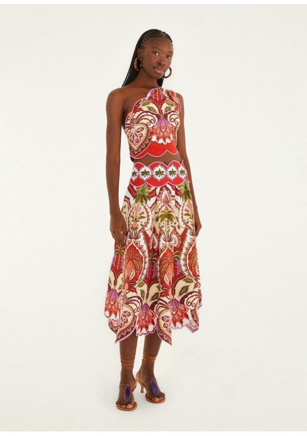 FARM RIO FALDA ODARA RED