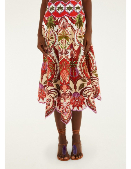 FARM RIO FALDA ODARA RED