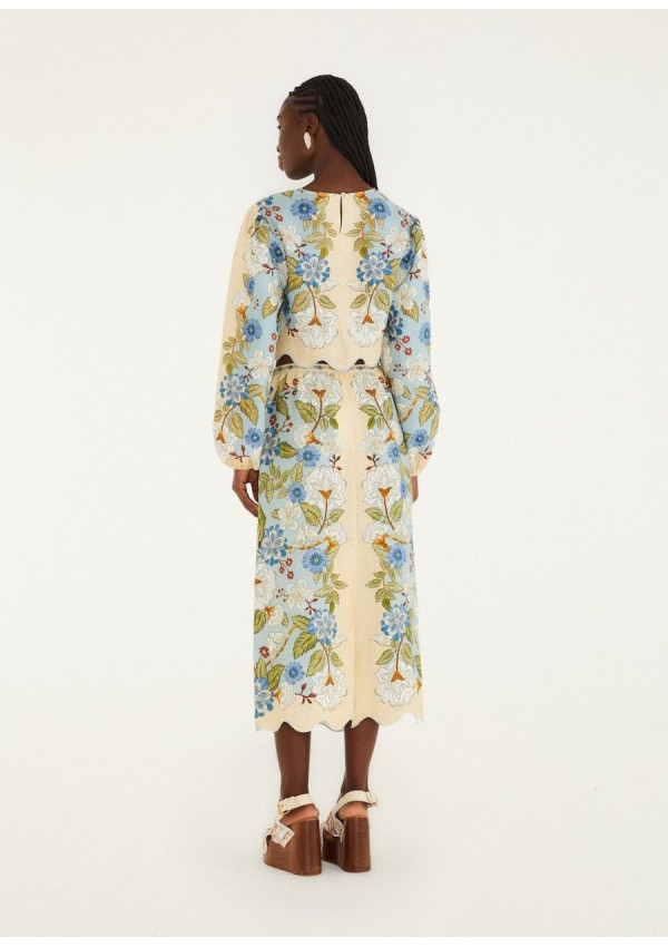 FARM RIO FALDA GARDEN SCARF BLUE