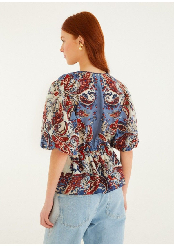 FARM RIO BLUSA PAISLEY